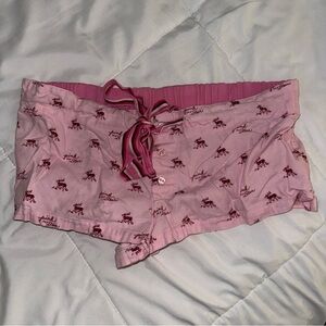 PINK Victoria's Secret Pink deer Print Sleep Shorts